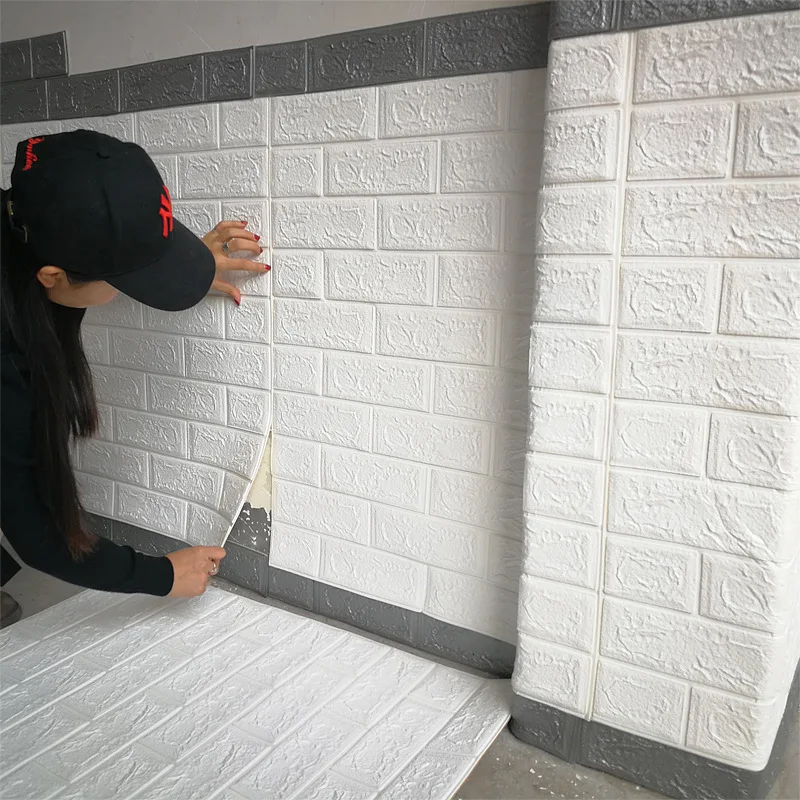 3D кирпичная Настенная Наклейка сделай сам спальня настенный Декор s настенная