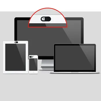 

3PCS/SET Oval Shape WebCam Cover Shutter Magnet Slider Plastic Camera Cover For Web Laptop for PC Tablet Privacy