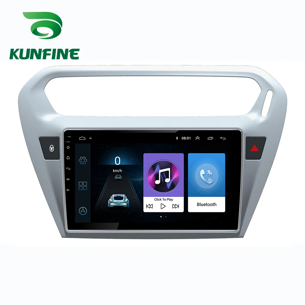 Octa Core 1024*600 Android10.0 Car DVD GPS Navigation Player Deckless Stereo For Peugeot 301 14/ Citroen Elysee 13-18 Radio | Автомобили и