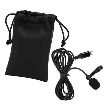 

Professional Lavalier Condenser Microphone Audio Video Recording for Outdoor Interview Lapel Clip Microphone