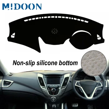 

MIDOON For Hyundai Veloster 2011 2012 2013 2014 2015 2016 2017 Car Styling Covers Dashmat Dash Mat Sun Shade Dashboard Cover Sun