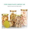 50ml/100ml/150ml/200ml/300ml Plastic Jar With Lid Screw Iron Transparent Container Empty Cosmetic Cream Powder Jar Vanity Box 1