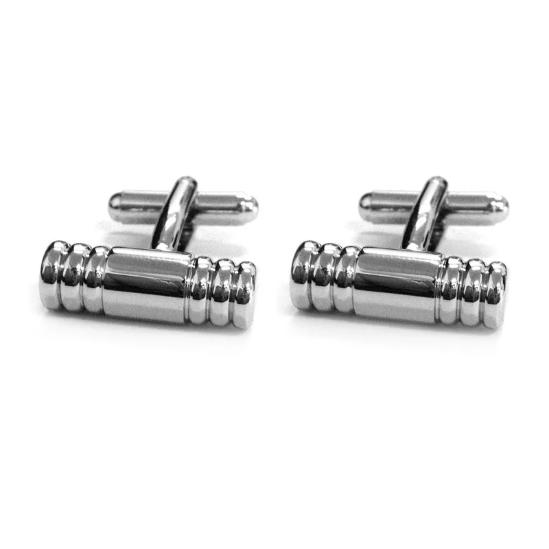 

Daily darcy Cylindrical Spiral Drawing Silver Cufflinks Men French Shirt Cufflinks Ct113