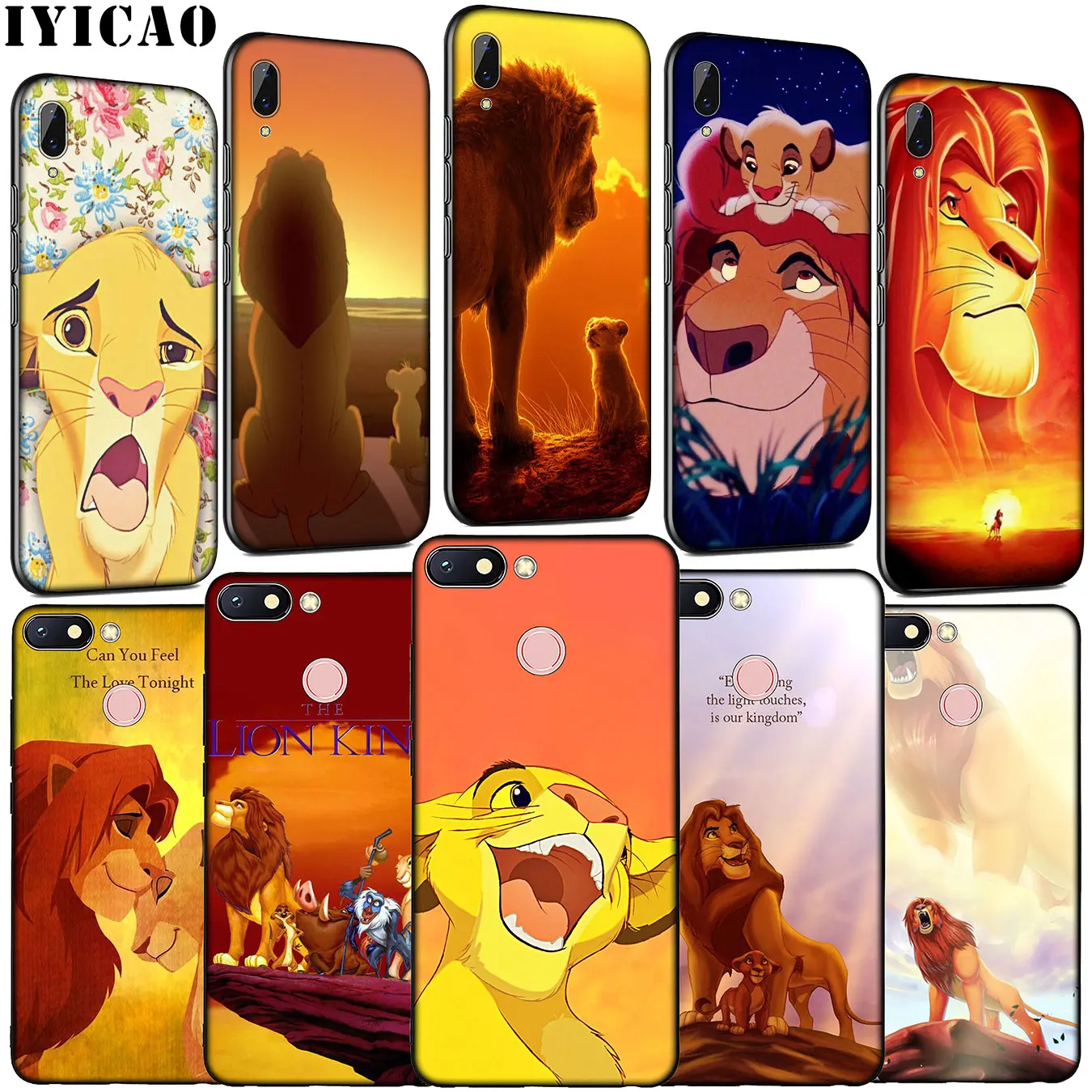 

IYICAO The Lion King Soft Silicone Phone Case for Xiaomi Redmi K20 S2 GO 6A 5A 5 Plus 4A 4X Note 8 7 6 Pro Cover