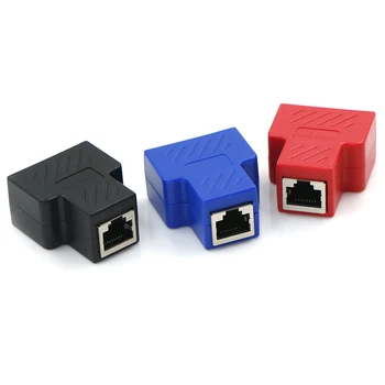 

RJ45 Splitter Adapter 1 to 2 Dual LAN Ethernet Socket Network Connections Splitter Adapter for PCB Board Welding