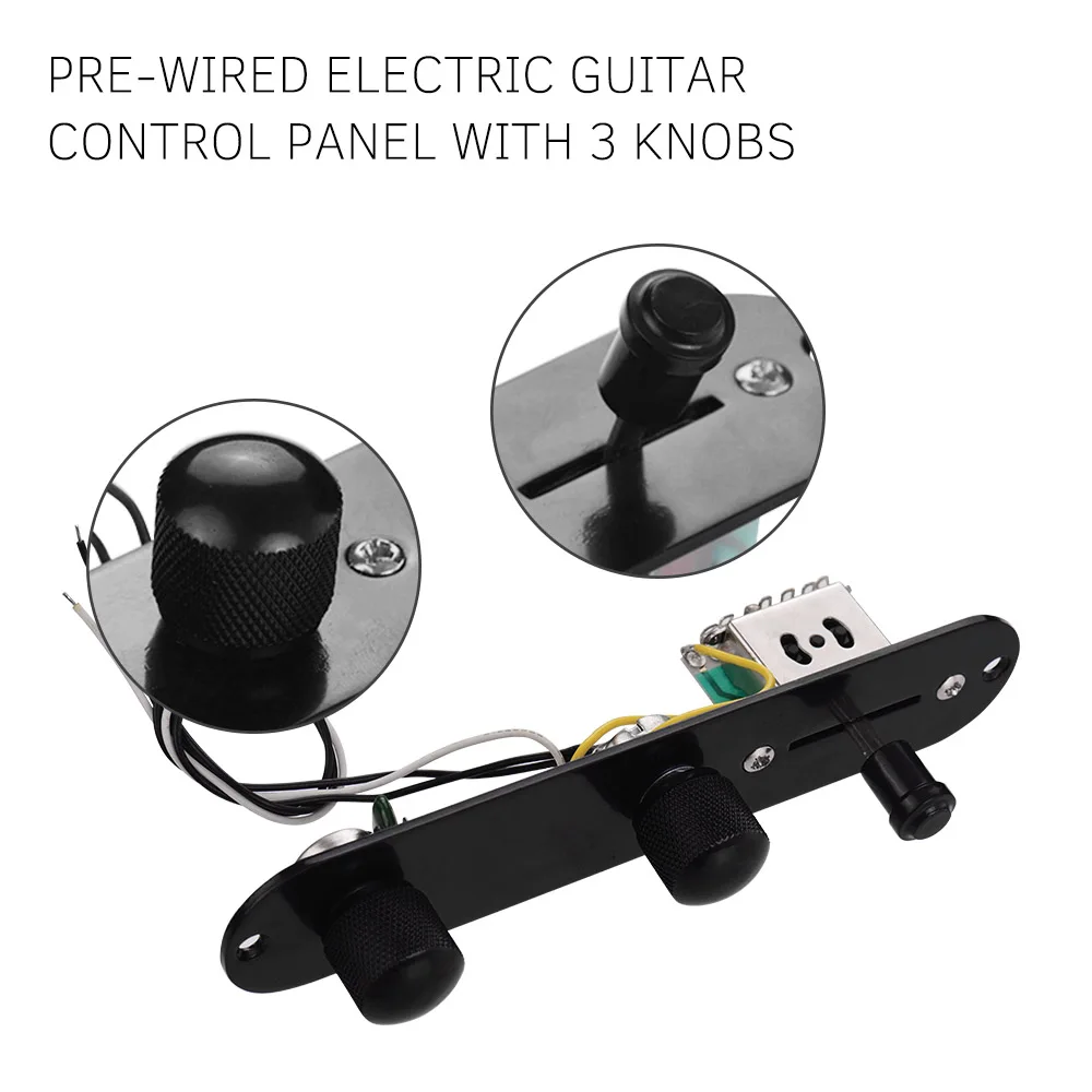 Для Tele Guitar Telecaster панель управления и ручки Замена для Tele style гитара серебро