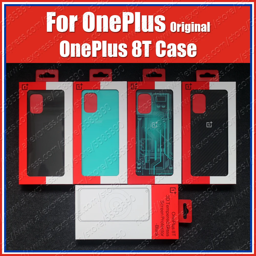 

KB2001 Official Protection Covers For OnePlus 8T Case Real Original Sandstone Silicon Nylon Carbon Bumper