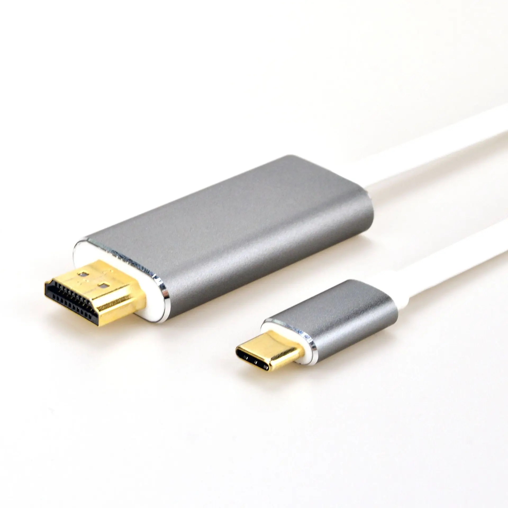 Горячая продажа HDMI кабель высокой четкости Usb3.1Type-C к HDMI 4 K/60Hz золотой хромированный Алюминий Корпус адаптер кабель 4,05