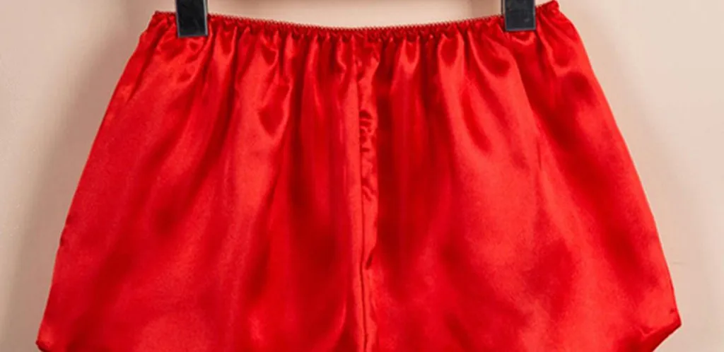 KANCOOLD женские атласные пижамные штаны с эластичной резинкой на талии, шелковые шорты, женские повседневные трусики, пижамные штаны, сексуальное ночное белье размера плюс розового цвета