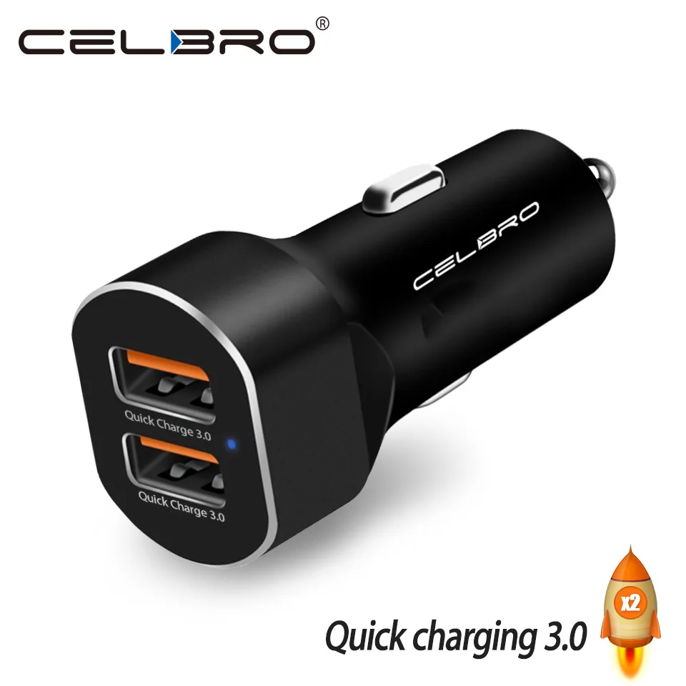 Chargeur Rapide 3 0 Chargeur De Voiture Pour Téléphone Portable Double Usb Chargeur De Voiture Qc 3 0 2 0 Chargeur Rapide Adaptateur 2 Ports Usb Chargeur Qc3 0 Aliexpress