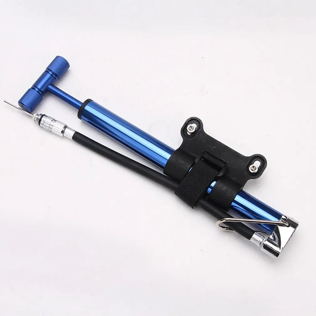 

Car-mounted Portable Aluminum Alloy Bicycle Mountain Bike High Pressure Pump Invisible Nozzle Inflator four colors