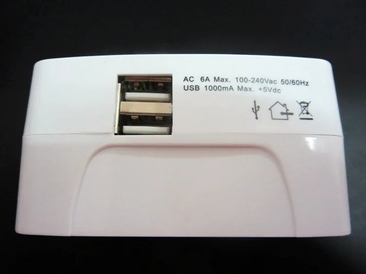 2 USB электрическая розетка адаптер питания Международная дорожная универсальная розетка для путешествий USB зарядное устройство конвертер EU UK US AU