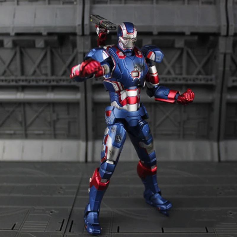 

For Collection 1:12 Diecast Play Imaginative Super Alloy Iron Man 3 Steel Patriot Figure Model Toys for Children kid Gift