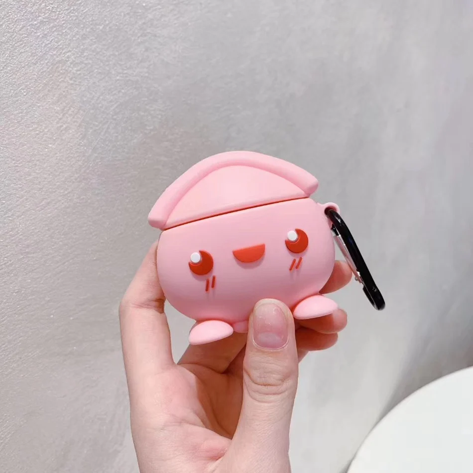 554 3D чехол для наушников s для AirPods, силиконовый чехол с милым мультяшным щенком для Apple Air pods 2, забавный чехол для наушников, кольцевой ремешок - Цвет: 554
