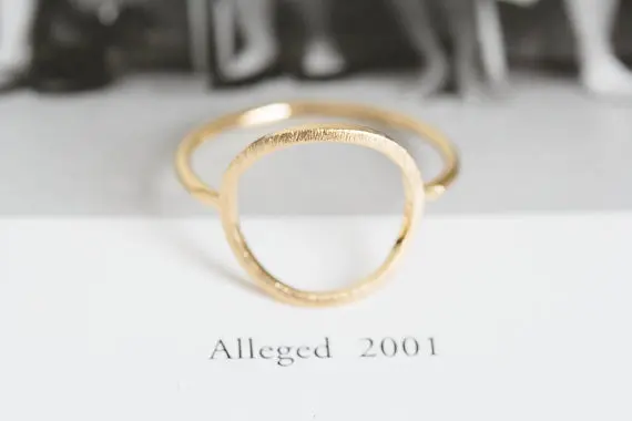 Jisensp Simple Gold Ring Geometric Wedding Rings for Women Jewelry Accessories Anel Karma Circle Knuckle Midi Ring Bijoux