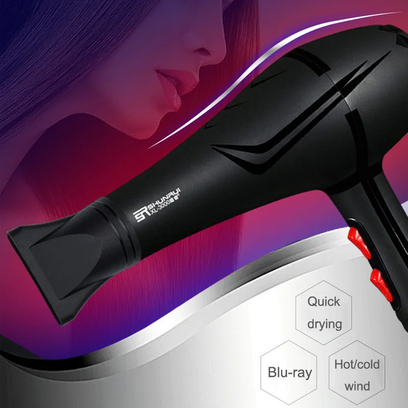 Blu ray Negative Ion Hair Dryer 8 In 1 Powerful Blow Dryer Cold/hot Wind  Strong Salon Professional Blowdryers with Diffuser|Hair Dryers| - AliExpress