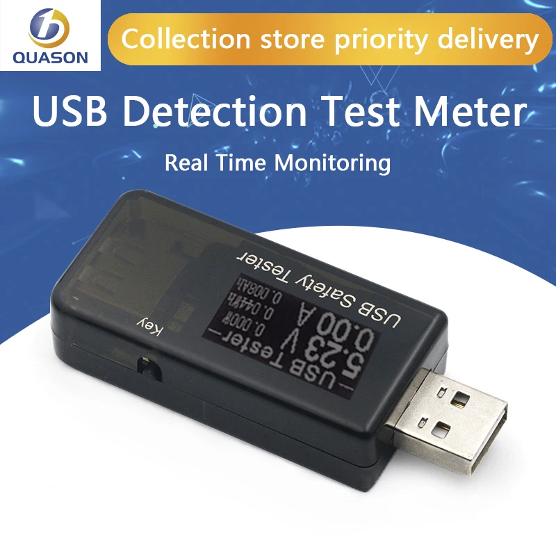 USB ток Напряжение определение емкости мощности Тесты измерительный прибор