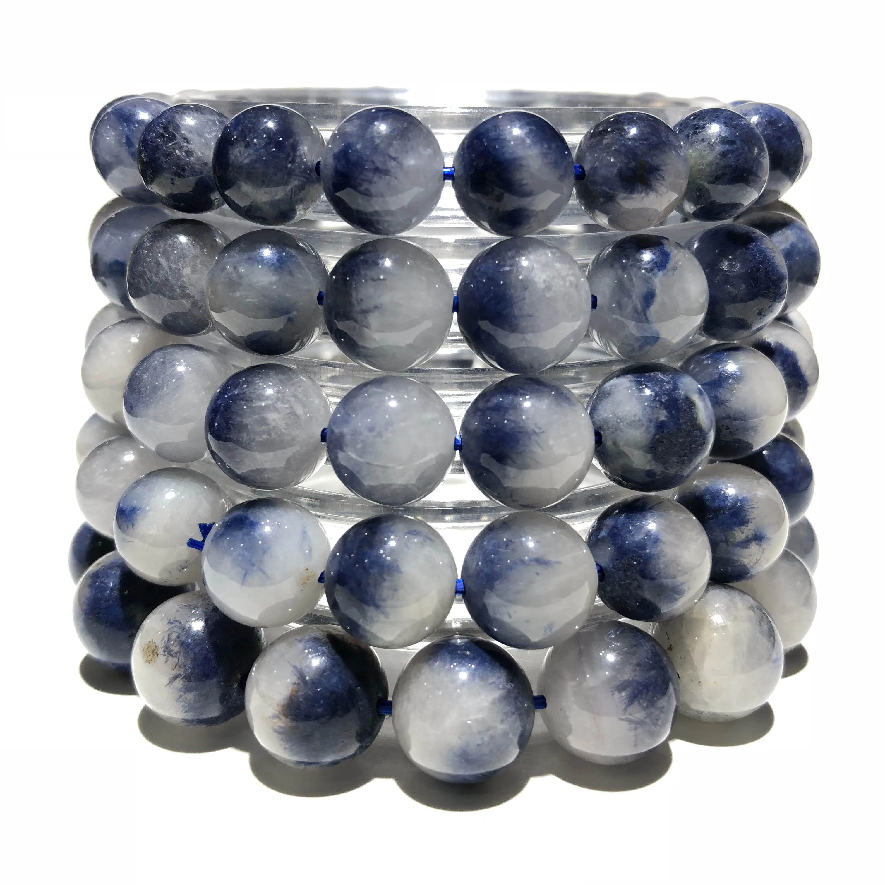 

Blue Rutilated Quartz Beads Natural Stone Bracelet Gemstone Spacer Loose Beads Necklace Jewelry Accessories Making Factory Price