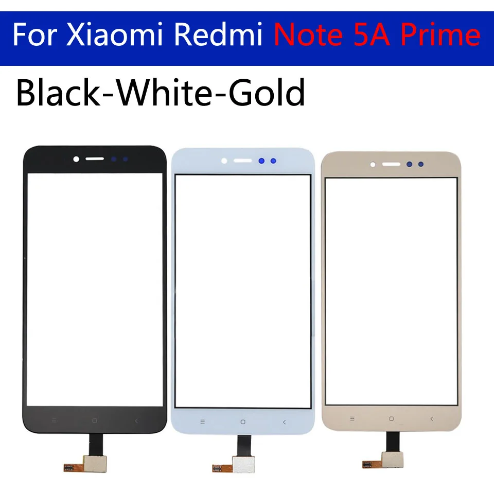 10 шт./партия для Xiaomi Redmi Примечание 5A Сенсорная панель дисплей датчика стеклянная панель для Redmi note 5A Prime Digitizer Замена