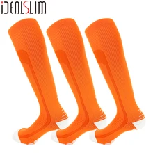 IDEALSLIM 3 пары компрессионные беговые носки для велосипедистов для женщин и мужчин, походные носки для йоги