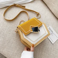Bolso Mujer Contrast Color Crossbody Bags For Women 2019 Scrub Leather Shoulder Messenger Bag Female Handbag and Purse