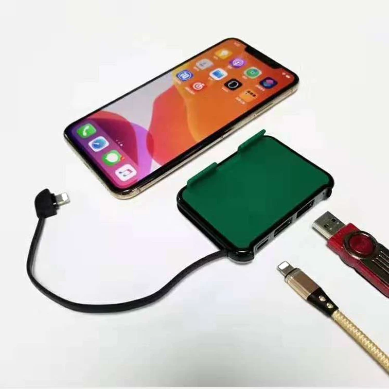 IOS 13 USB OTG концентратор док-станция зарядное устройство Держатель для IPhone 11 Pro Max XS XR 6 7 8 IPAD чтение U флэш-диск Мышь Клавиатура SD TF кардридер