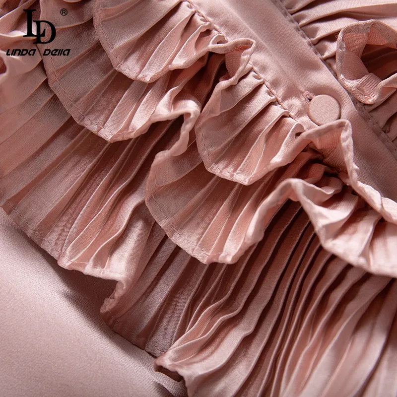 LD LINDA DELLA Autumn Fashion Runway Dress Women