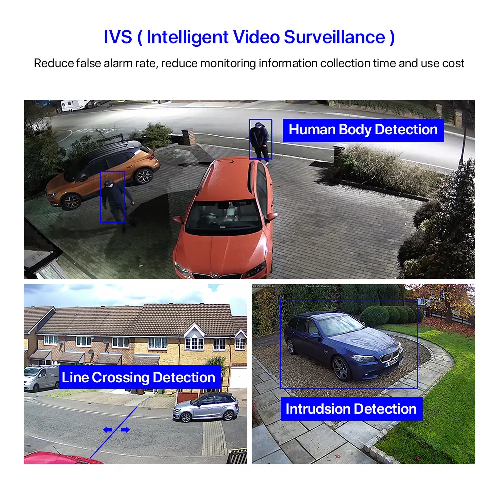 H.View 8Mp Ip Camera Poe  4K Cctv Security Surveillance H.265 Audio Human Detection Dome SD Card Slot Camera For Poe Nvr Onvif