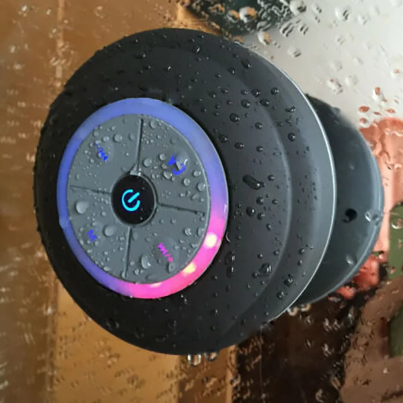 2020 Cool Shower Speaker Wireless Portable Bluetooth Speaker Waterproof Bluetooth Shower Speaker Hands-Free Car Portable Speaker 5