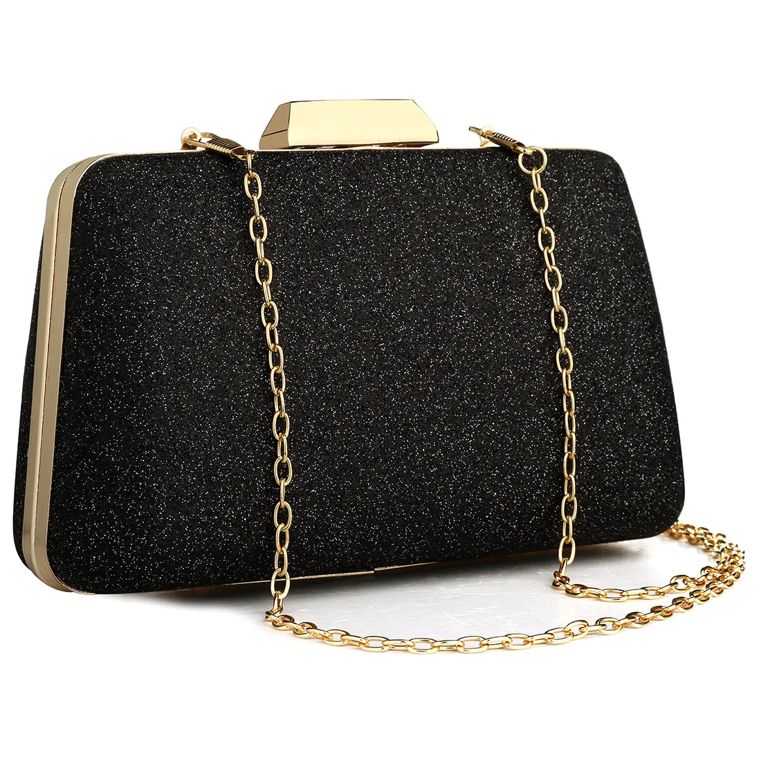 Elegant Crossbody Boho Bags For Women Evening Silver Champagne Clutch Bags Shiny Gillter Handbags Wedding Purse bolsas feminina