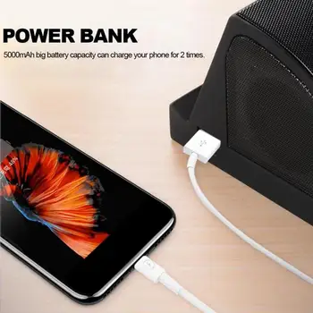 

New arrival 2020 5W 5V/2.1A Multifunctional Speaker Portable Chargeable Wireless 5000mAh Bluetooth Speaker Power Bank r15