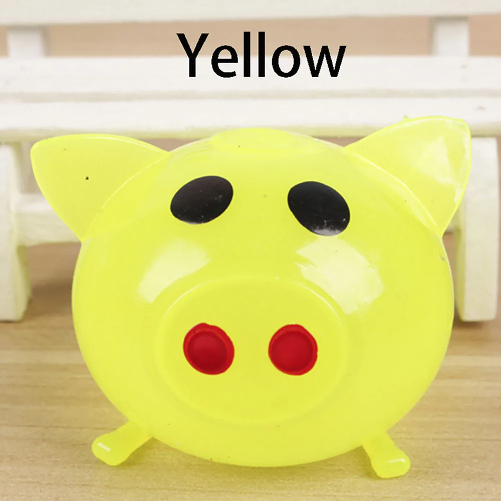 1pc Vent-toy Pig Shape Stress-ball-toys Anti-stress Decompression Splat Kids Toys Smash Various Styles Toy For Children New