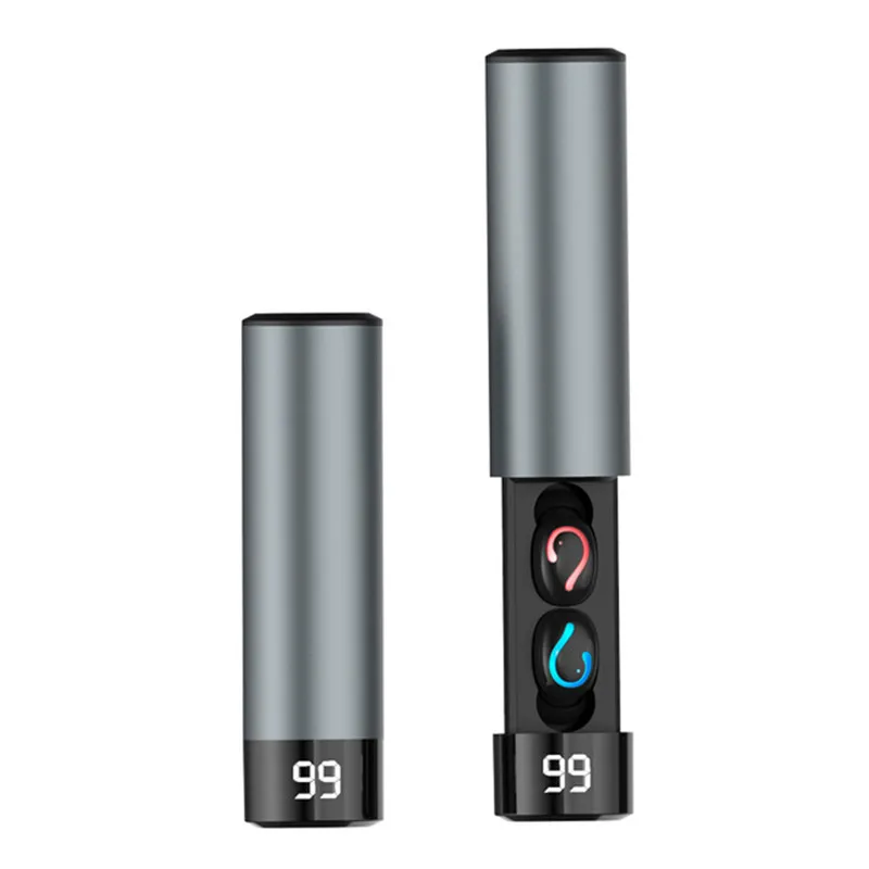 gray Q67 TWS беспроводные наушники 3D стерео мини Bluetooth наушники с двойным микрофоном спортивные водонепроницаемые наушники гарнитура для автоматического сопряжения - Цвет: gray