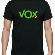 Футболка-майка-рулет логотип Vox Испания Новейшая модная футболка
