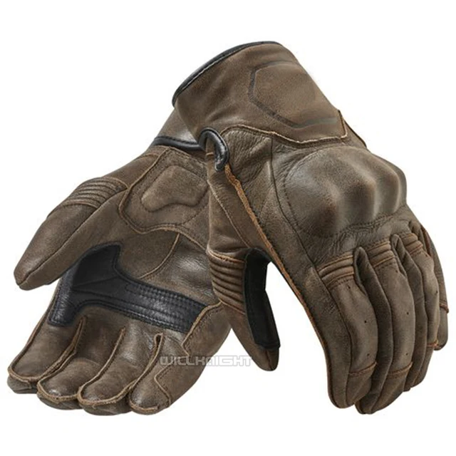 US $29.45 New Motorcycle Palmer Gloves Retro Classic Motocross Scooter ATV Cycling Riding Genuine Cowhide Lea