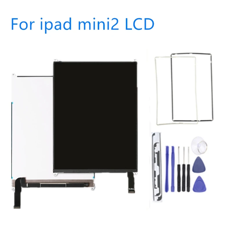 

Top quality Screen For ipad mini A1432 A1454 A1455 LCD Display For iPad Mini 2 A1489 A1490 A1491 Free Tools+Sticker+Middle Frame