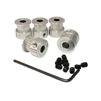 

2GT-K Timing Pulley 20Teeth 5/6/6.35/8mm Bore 7/10mm Teeth Width GT2 Synchronou Wheel Fit GT2 Belt Width 7&10mm 3D Printer Parts