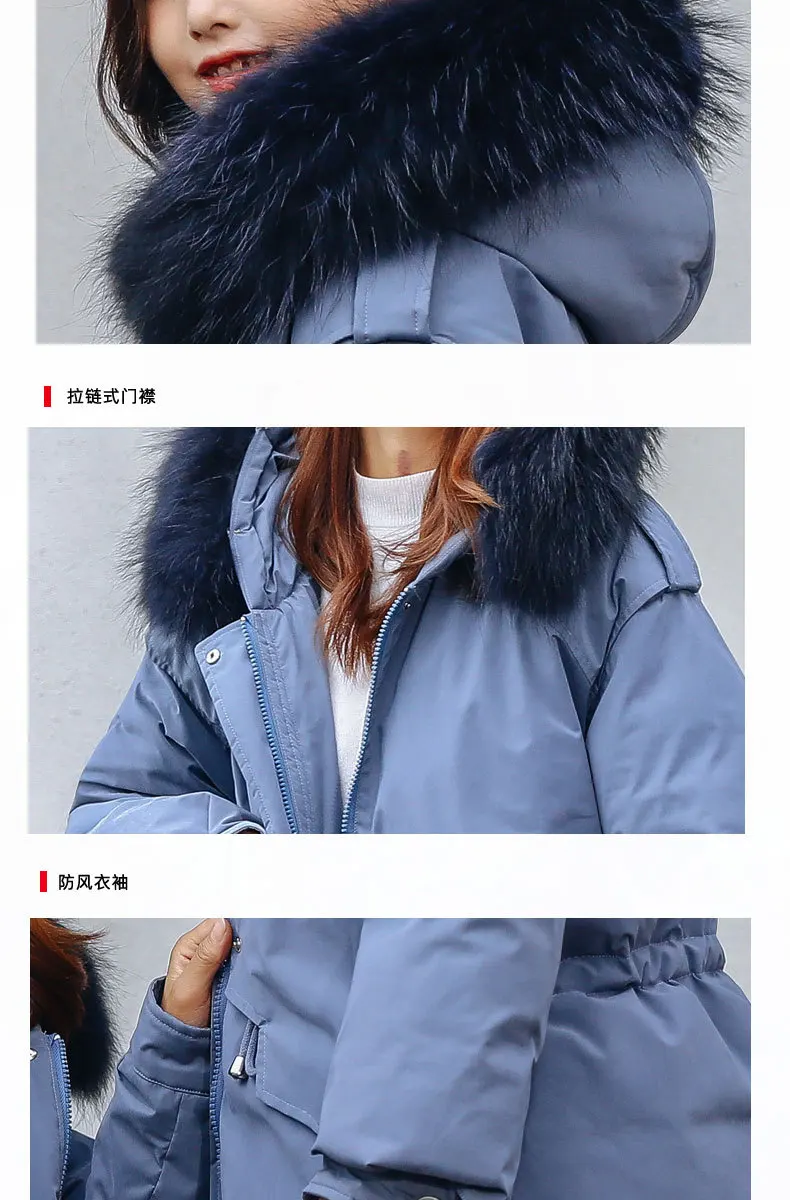 Пуховик для девочек Новинка года; Детский пуховик средней длины в Корейском стиле для всей семьи; куртка-пуховик на утином пуху