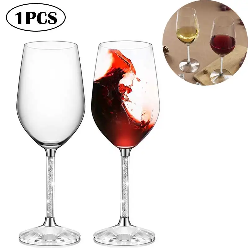 

2Pcs Crystal Red Wine Goblet Glasses Lead Free Home Wedding Party Anniversary Champagne Flutes Glasses Cup Creative Gifts 350ml