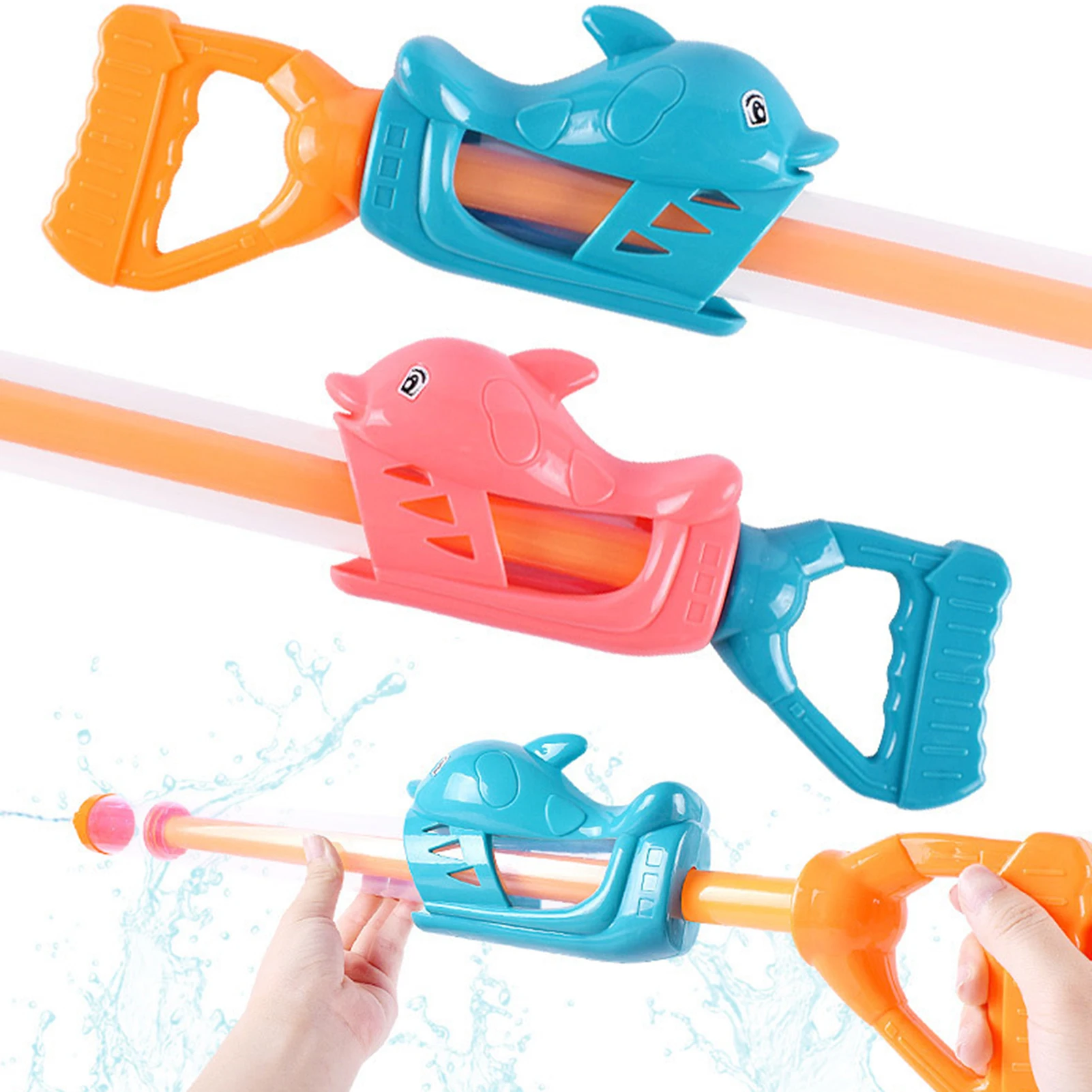 Water Spray Pull-out Cartoon Portable Sprinkler Toy Outdoor Fun & Sports Parent-child Interactive Fidget Toys Summer Gift | Игрушки и