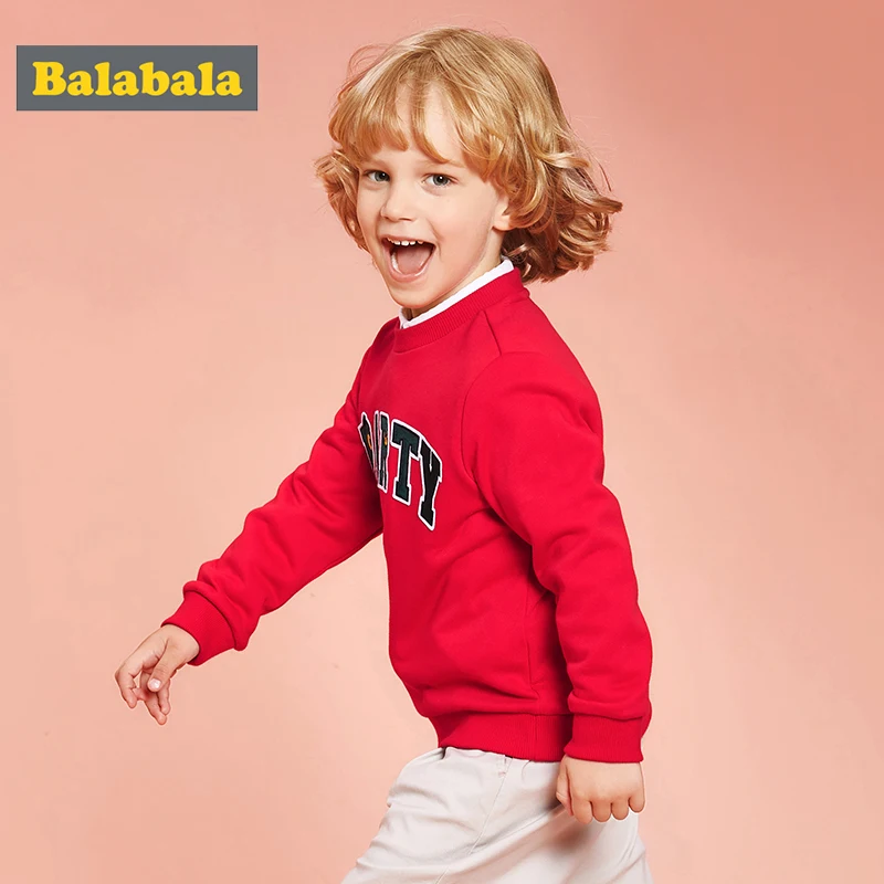Balabala/Детский свитер; топы для мальчиков; Новинка г.; осенняя одежда для малышей; пуловер с длинными рукавами в духе колледжа; толстовки