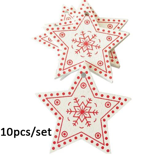 Silver 1 шт. navidad деревянный Рождественский чип подвесной подарок табличка дерево кулон в форме сердца украшение для винной бутылки для дома метки - Цвет: Silver