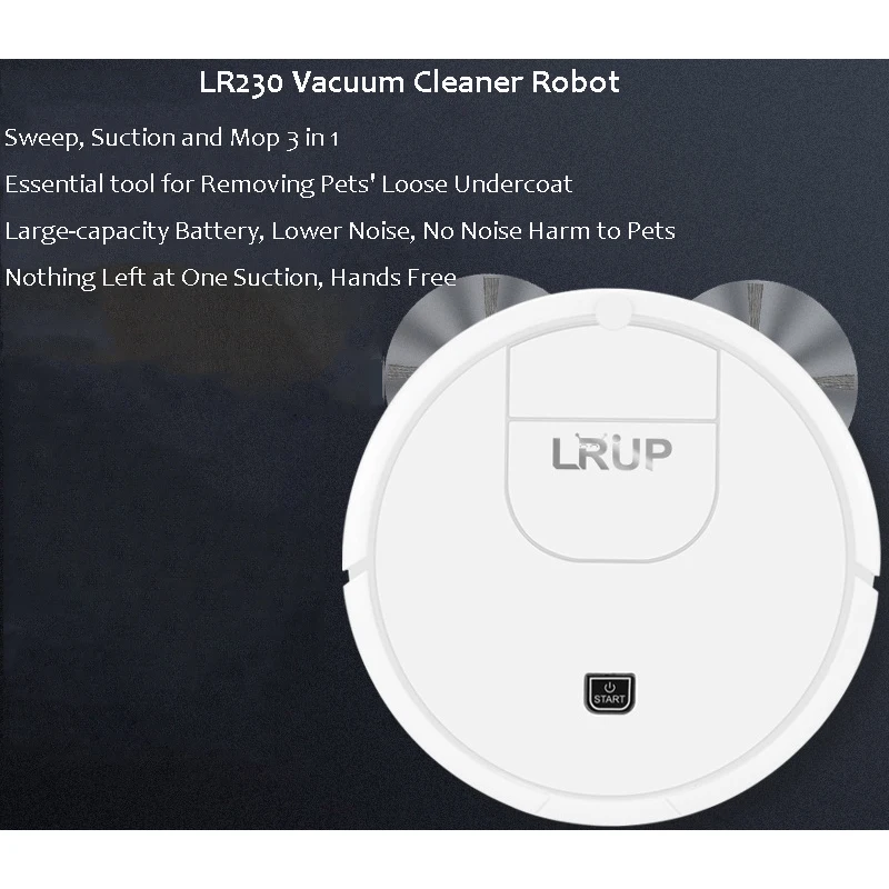 Робот-пылесос 3-в-1 с функцией сухой и влажной уборки 120 мин | Дом сад