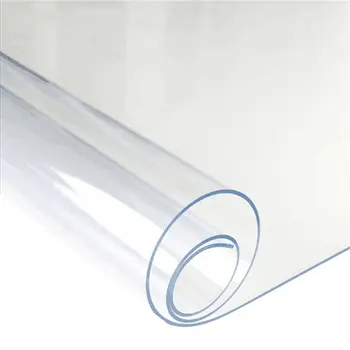 

PVC Transparent Table Cloth Watrproof Oilproof Durable Easy To Clean Reuse Household Kitchen Dining Table Cover 1mm Thick
