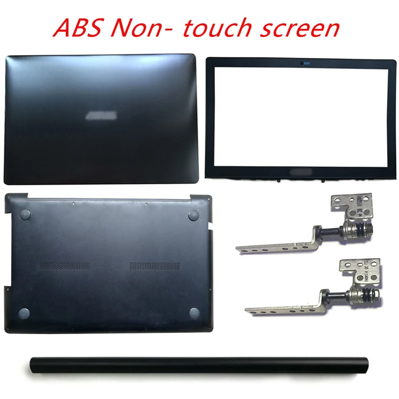 Ceny Dla ASUS N550 N550LF N550J N550JA N550JK N550JV lcd do laptopa tylna pokrywa pokrywa przednia zawiasy lcd zawiasy pokrywa podparcie dłoni dolna obudowa