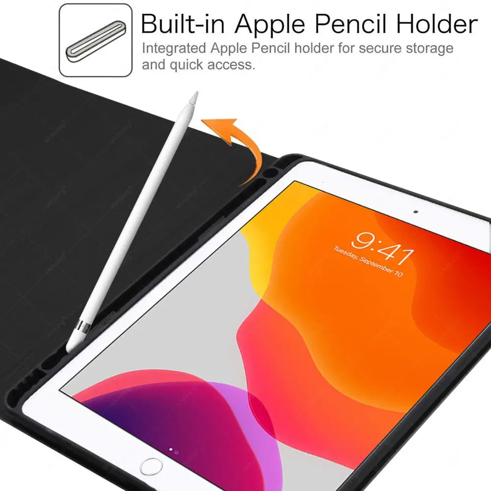 Чехол для клавиатуры с сенсорной панелью iPad 10 2 2019 7 го 8 поколения кожаный
