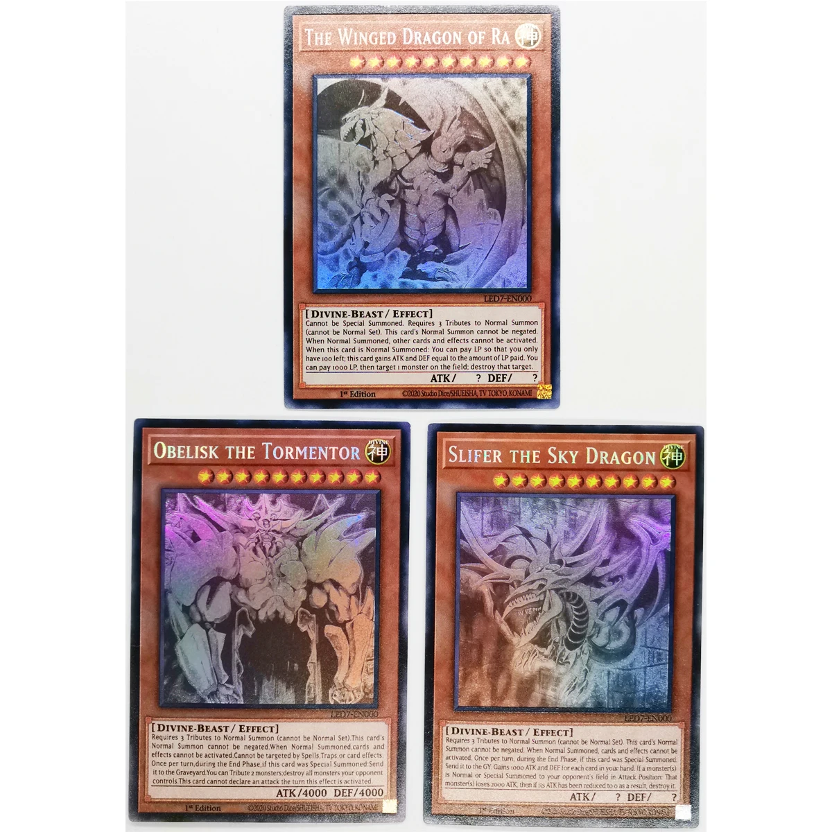 Toys Yu-Gi-Oh Collectibles-Game-Collection Anime-Cards Dragon English The Gray of LED7