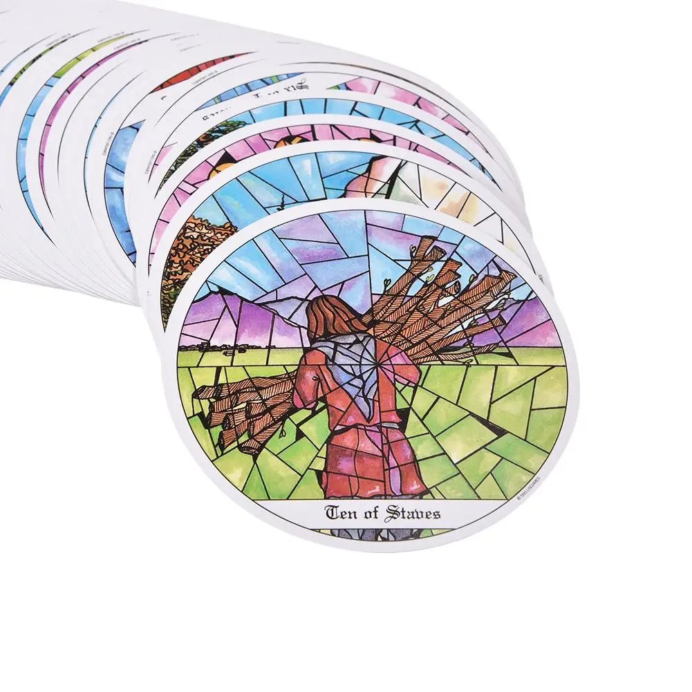78 Pcs Cards Tarot Of The Cloisters Cards Board Game 1993 Round Card Playing Card Deck Games Entertainment For Family Party Gift 78 Pcs Cards Tarot Of The Cloisters Cards Board Game 1993 Round Card Playing Card Deck Games Entertainment For Family Party Gift