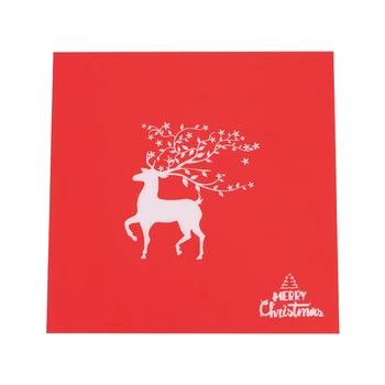 

HOT-3D Printer Accessories Christmas Series 220x220Mm Hot Bed Platform Sticker Red Elk