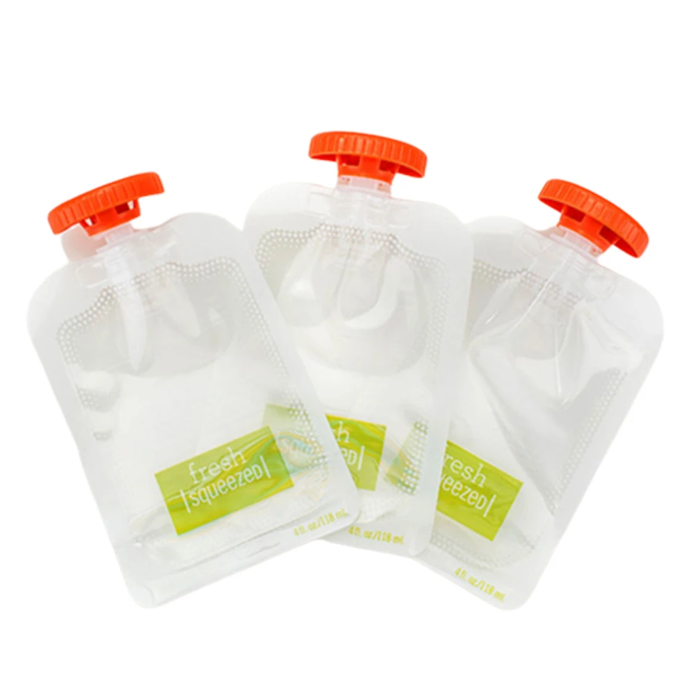 Harmless Homemade Baby Fruit Juice Squeezer Station Storage Bottles Bags Food Maker Kit Cooking Supply